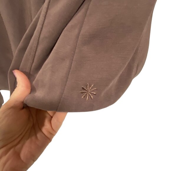 Athleta Seasoft Bubble Hem Hoodie‎ in Smokey Rose Size XS - Picture 4 of 8